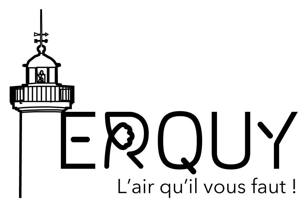 logo erquy phare noir fond blanc